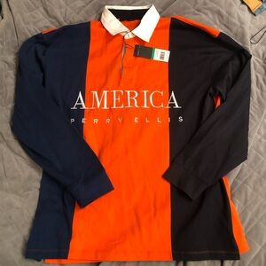 Perry Ellis America Men’s Polo Shirt Sz L. BNWT
